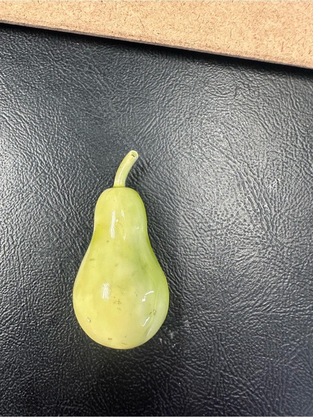Vintage HAR Hargo Creations Enamel Pear Brooch Pin Green Yellow Signed © HAR